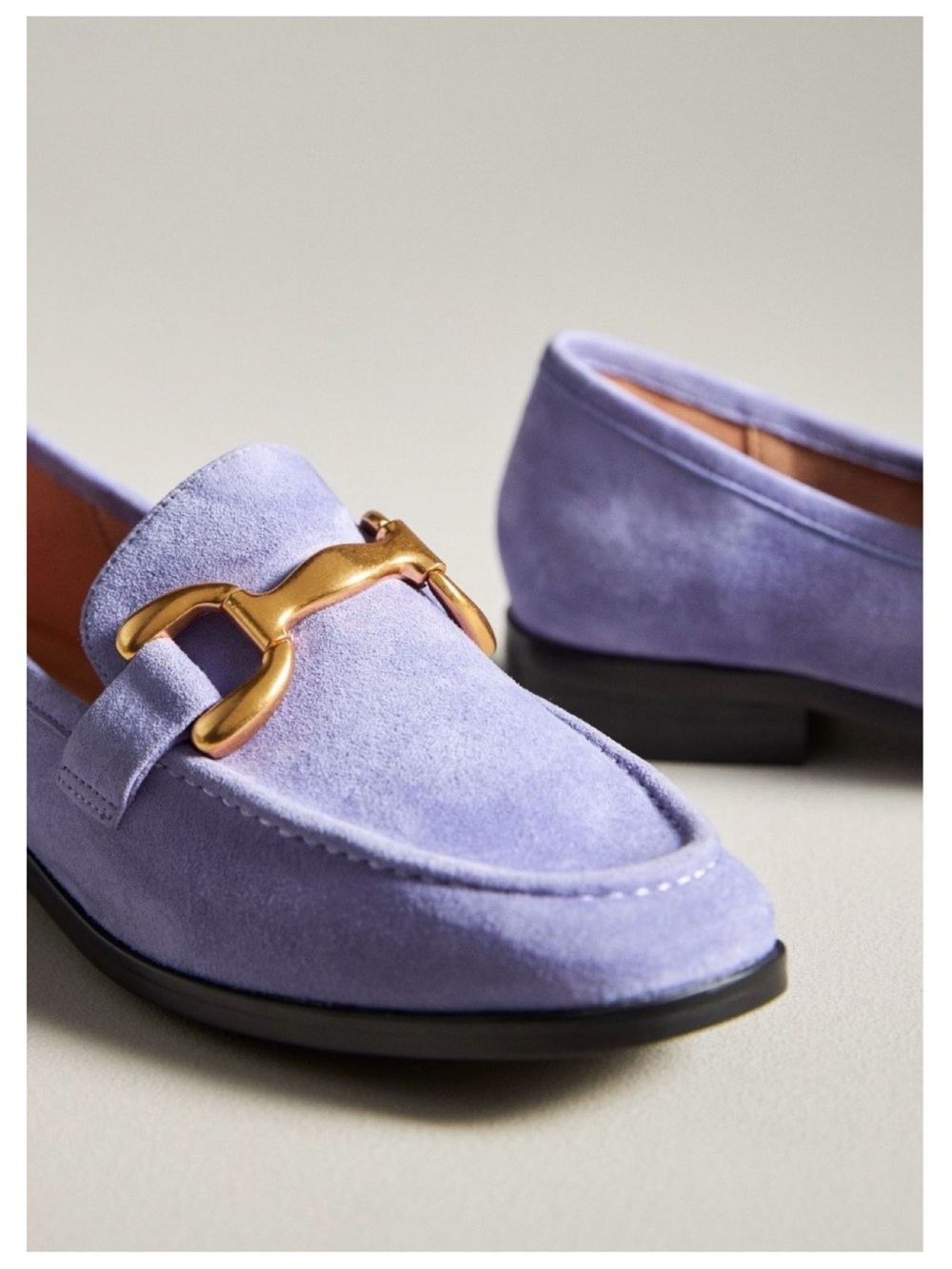 NWOT Anthropologie Bibi Lou Exclusive Zagreb Loafers in Malva Size 37 - Picture 4 of 11
